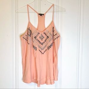 Peach Express Sequin Top